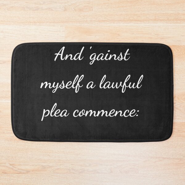 Item preview, "And 'gainst myself a lawful plea commence:" - handwriting white designed and sold by ariksworld.