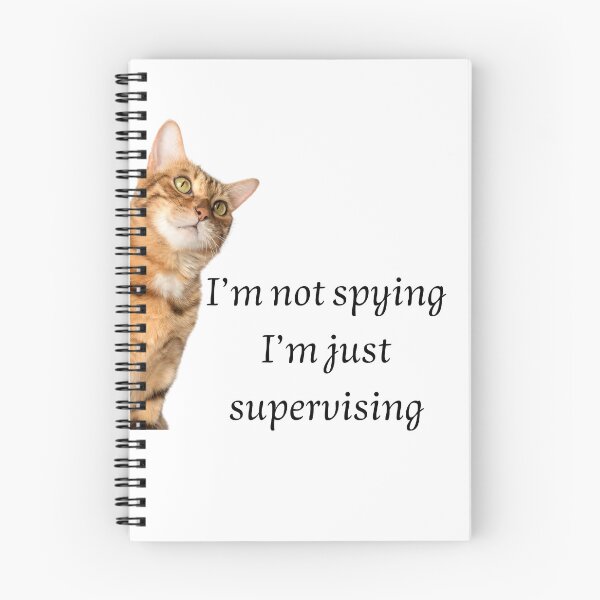 Item preview, Funny Cat Supervising Quote designed and sold by فيلورا95.