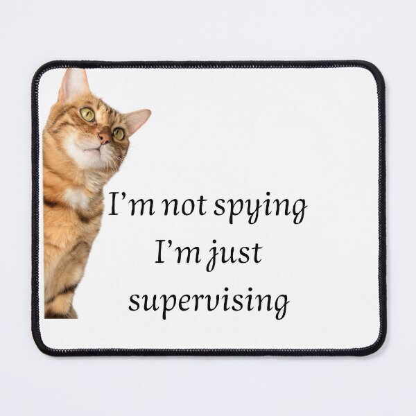 Item preview, Funny Cat Supervising Quote designed and sold by فيلورا95.