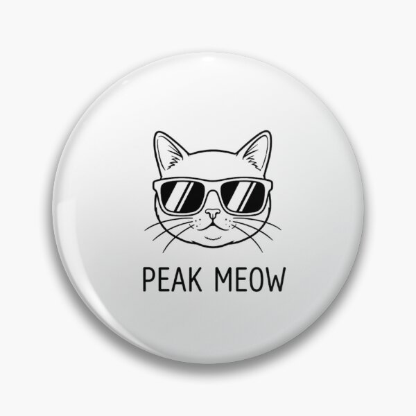 Item preview, Gafas de sol deportivas Peak Meow con silueta de gato designed and sold by GiggleInkTees.