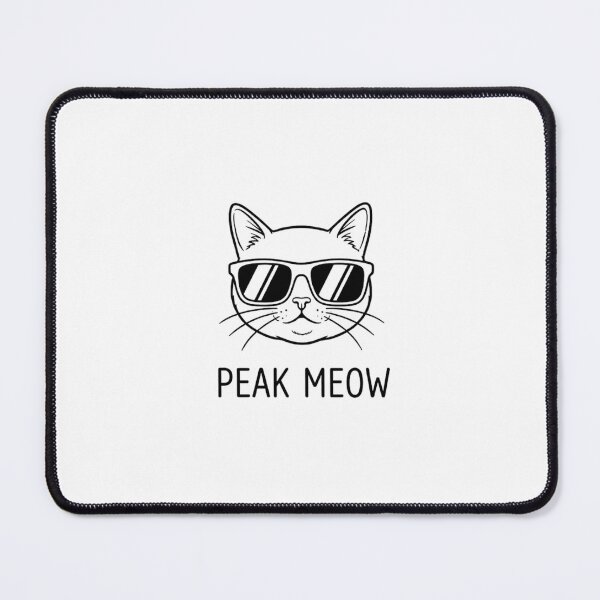 Item preview, Peak Meow Sport Sunglasses Cat Silhouette designed and sold by GiggleInkTees.