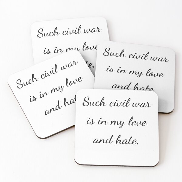 Item preview, "Such civil war is in my love and hate," - handwriting black designed and sold by ariksworld.