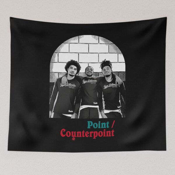 Item preview, San Antonio Spurs basketball Point Counterpoint designed and sold by linia-by-cinta.