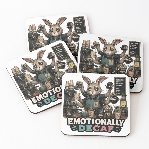 Item preview, Funny Barista Emotionally Decaf Coffee Lover Burnout Gift designed and sold by Gentlestate.