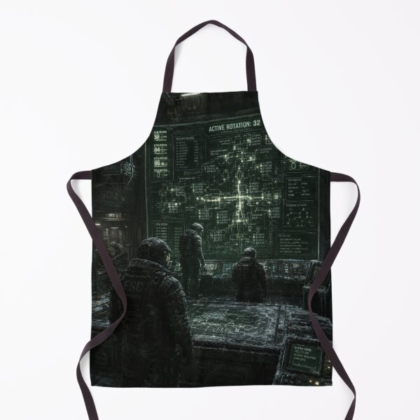 Item preview, Sci-Fi Control Room Wall Art | Corrupted Space Station Data Screen Horror Print designed and sold by Element Horizon Studio.