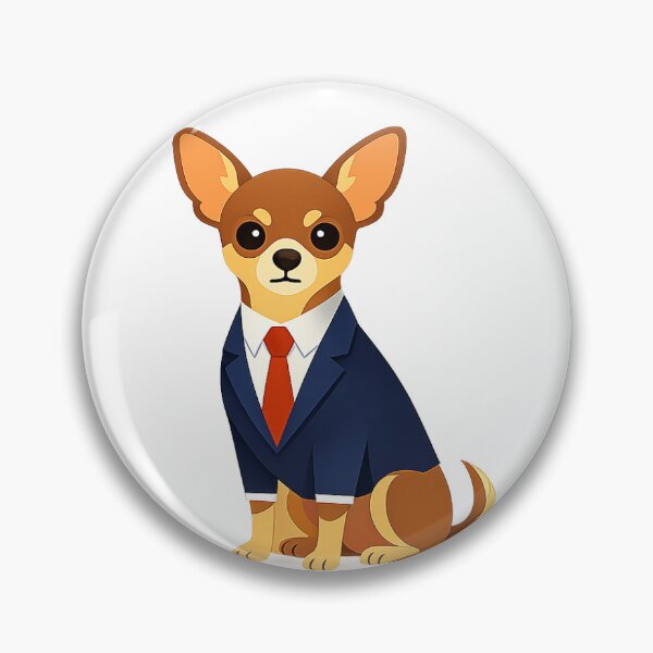 Item preview, Business Chihuahua in Suit Cute Office Dog Cartoon PNG designed and sold by Jajahshop.