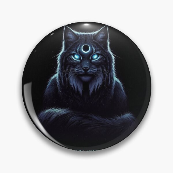 Item preview, Eclipsed Lynx: Celestial Shadow Cat Fantasy Graphic designed and sold by Chronicles_Of_Fauna.