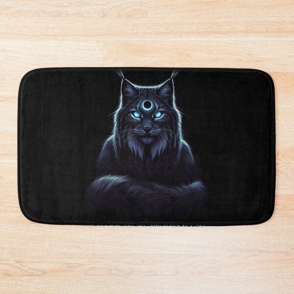 Item preview, Eclipsed Lynx: Celestial Shadow Cat Fantasy Graphic designed and sold by Chronicles_Of_Fauna.