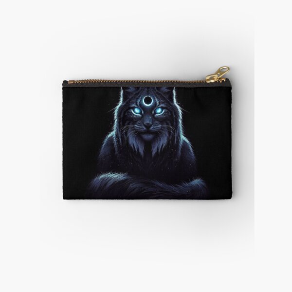 Item preview, Eclipsed Lynx: Celestial Shadow Cat Fantasy Graphic designed and sold by Chronicles_Of_Fauna.