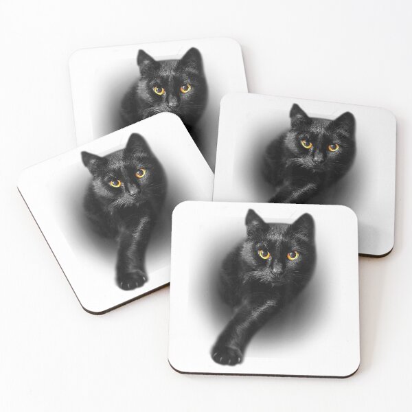 Item preview, Black-Cat-Yellow-Eyes-T-Shirt-Cats-Tee-Shirt-Gifts-T-Shirt designed and sold by KTY-NUSS.