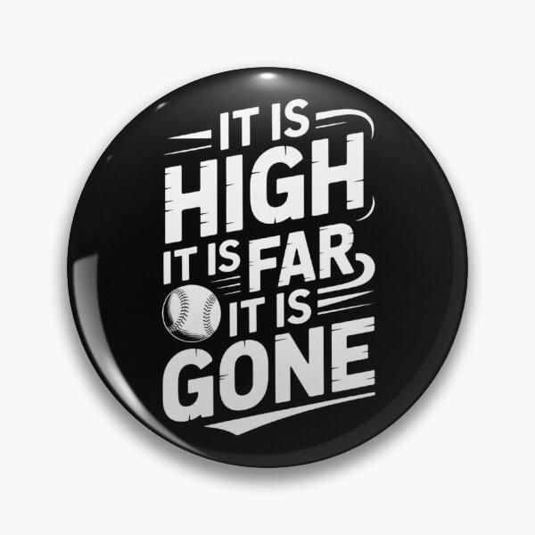 Item preview, It Is High It Is Far It Is Gone Baseball Homerun designed and sold by SuperAndSocial.