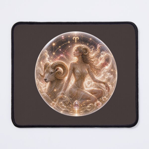 Item preview, Aries Celestial Goddess in Glass Orb - Fiery Energy Fantasy designed and sold by yoko-cd-lab.