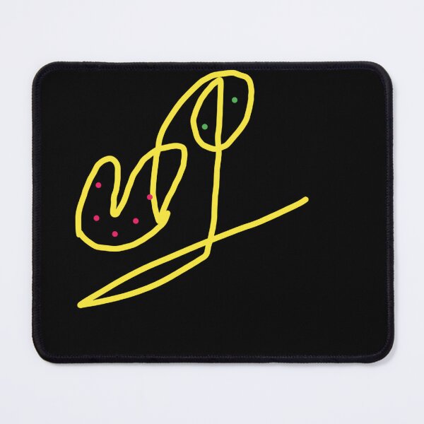 Item preview, Abstract Yellow Line Art with Red Dots designed and sold by Pawar1999.