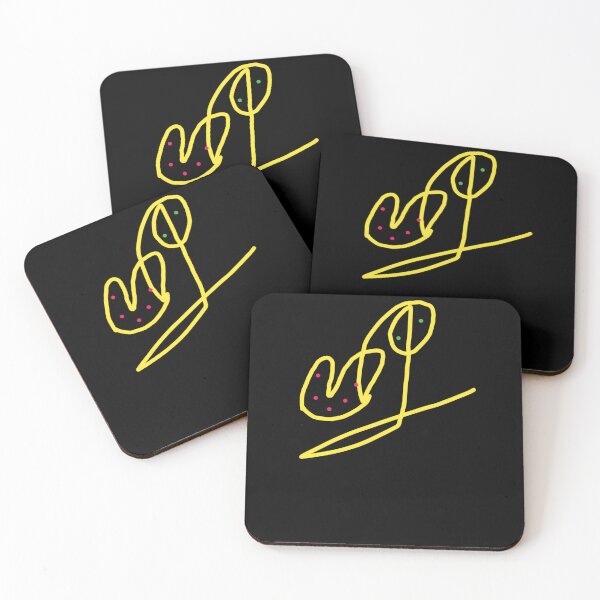 Item preview, Abstract Yellow Line Art with Red Dots designed and sold by Pawar1999.