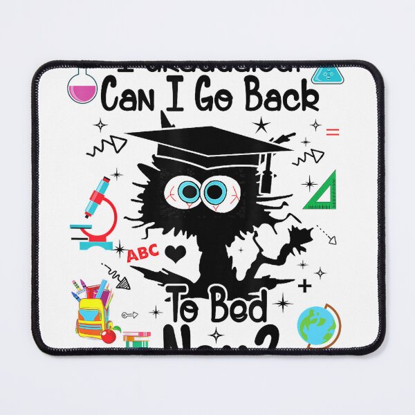 Item preview, Funny-Black-Cat-I-Graduated-Can-I-Go-Back-To-Bed-Now-2026-T-Shirt designed and sold by RKdrawings.