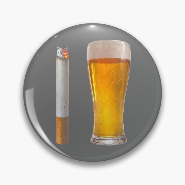 Item preview, Beer & Cigarette Lover Day Drinking Dad Smoking Beer Lover_2 designed and sold by KristineLi.