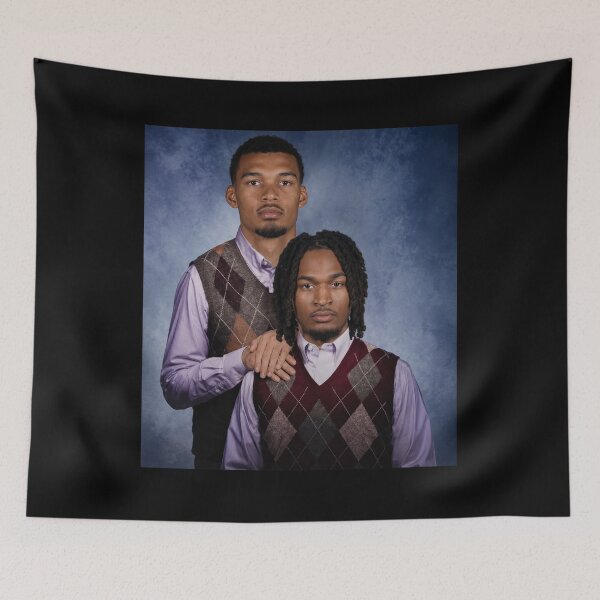 Item preview, Victor Wembanyama Stephon Castle Step Brothers - San Antonio Spurs designed and sold by linia-by-cinta.
