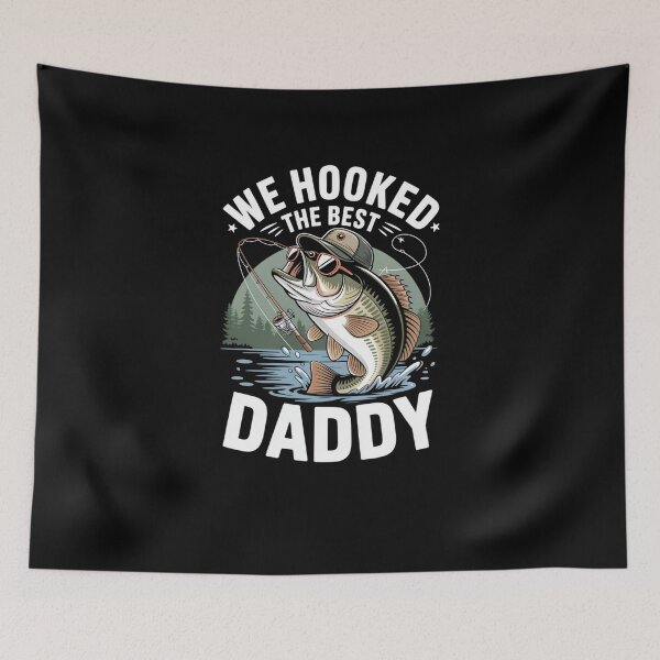Item preview, We Hooked The Best Daddy Bass Fishing Dad designed and sold by SuperAndSocial.