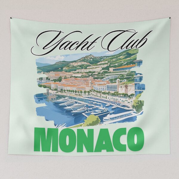 Item preview, Yacht Club Monaco – Vintage French Riviera  designed and sold by SilverSeaBKK.