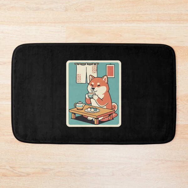 Item preview, Cozy Shiba Tea Time Cute Japanese Style Relaxing Dog designed and sold by JordynLadukeg65.