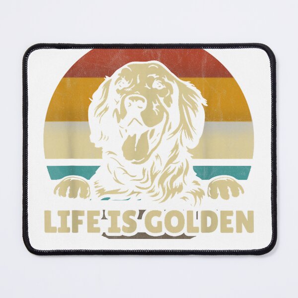 Item preview, Golden-Retriever-Dog-Life-is-Golden-Retro-Vintage-T-Shirt-Small designed and sold by RKdrawings.