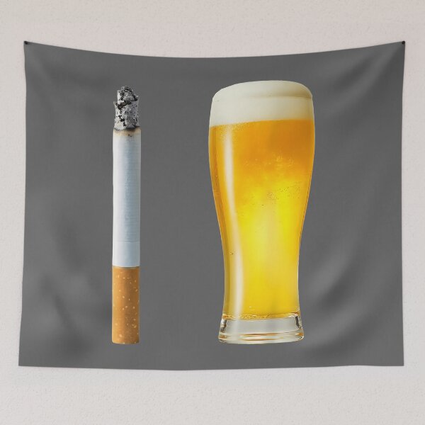 Item preview, Beer & Cigarette Lover Day Drinking Dad Smoking Beer Lover designed and sold by KristineLi.