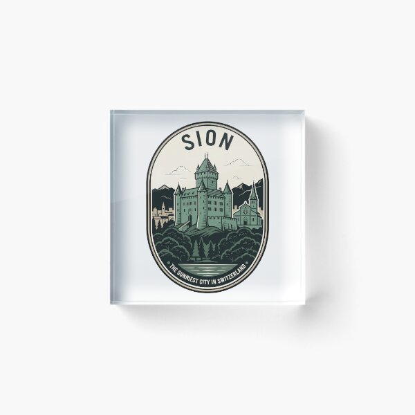 Item preview, Sion Switzerland Sunny City Vintage Alpine Badge designed and sold by k3rstman1.