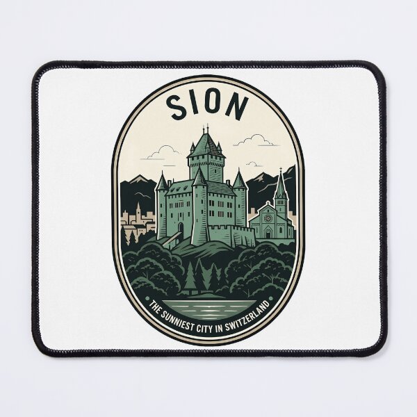 Item preview, Sion Switzerland Sunny City Vintage Alpine Badge designed and sold by k3rstman1.