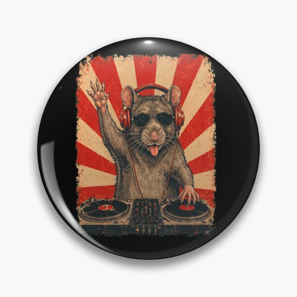 Item preview, Vintage DJ Rat With Headphones Art Animal Lover designed and sold by DoodleTortle.