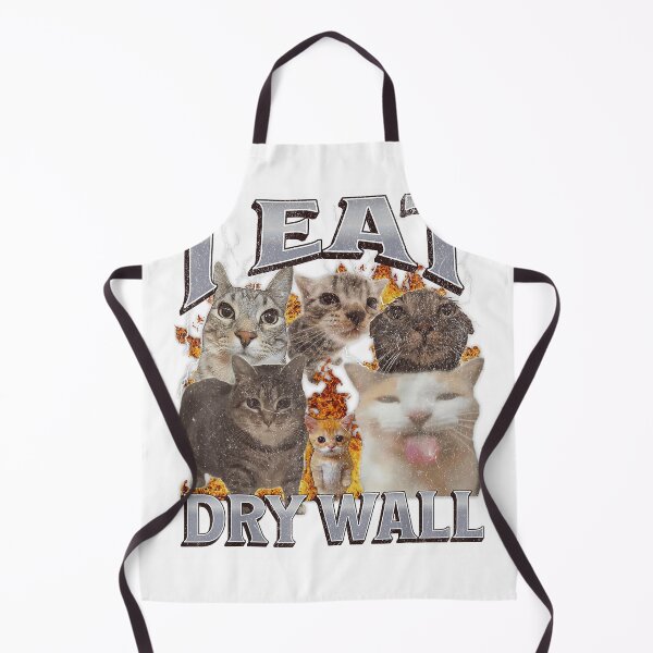 Item preview, I-Eat-Drywall-Funny-Cat-Meme-Bootleg-Graphic-Men-Women-T-Shirt designed and sold by RKdrawings.