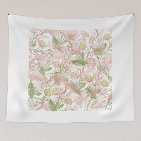 Artikelvorschau, Zartrosa Aquarell-Blumenmuster entworfen und verkauft von Serenity2Co.