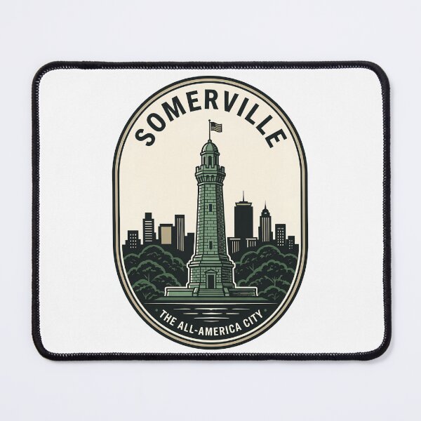 Item preview, Vintage Somerville Massachusetts Prospect Hill Tower Badge designed and sold by k3rstman1.