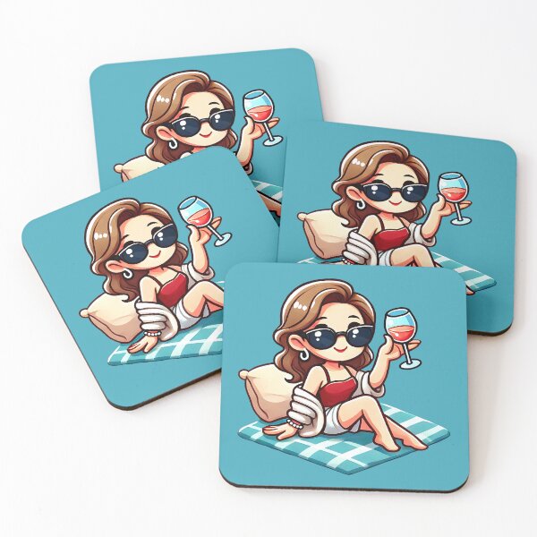 Item preview, Rich and beautiful take a luxury beach vacation cartoon designed and sold by Segasprojects.