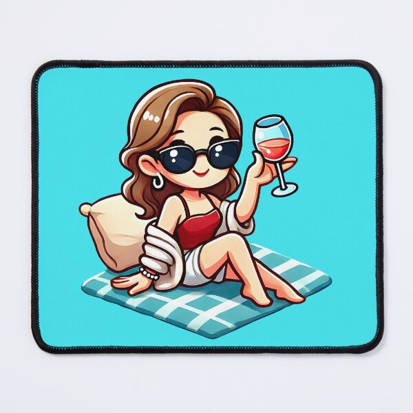 Item preview, Rich and beautiful take a luxury beach vacation cartoon designed and sold by Kimenta.