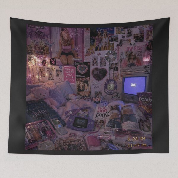 Item preview, Y2K Bedroom Nostalgia Collage | Cozy 2000s Teen Aesthetic Sticker designed and sold by J&J's Creation.