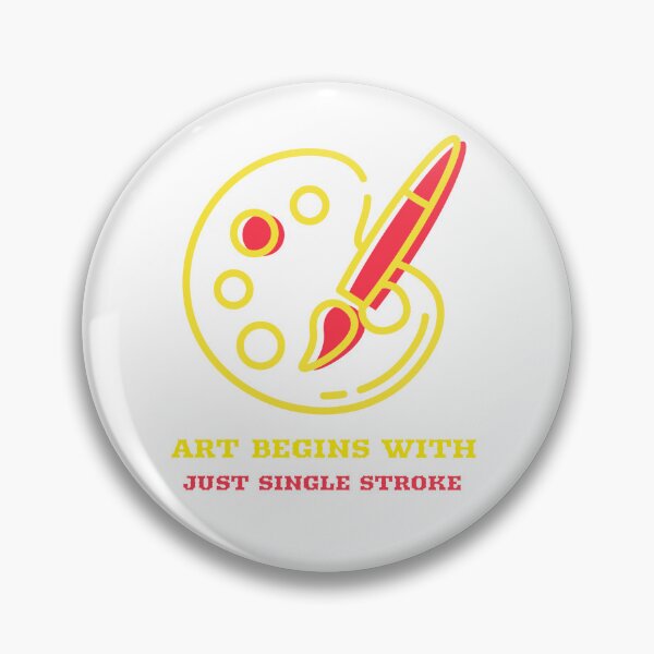 Item preview, Art begins with just single stroke designed and sold by Designing Era.