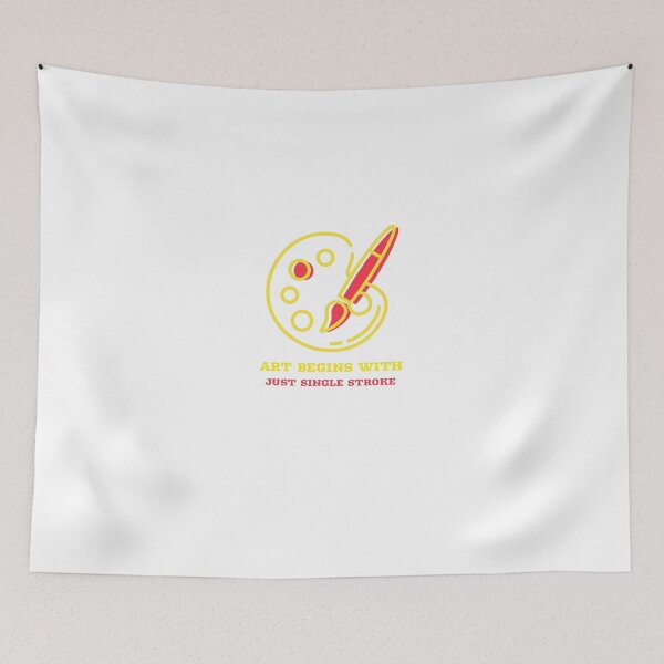 Item preview, Art begins with just single stroke designed and sold by Designing Era.
