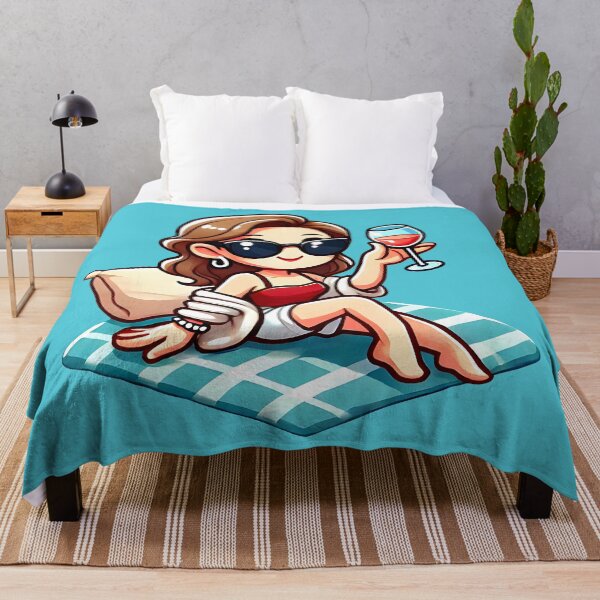 Item preview, Rich and beautiful take a luxury beach vacation cartoon designed and sold by Kimenta.