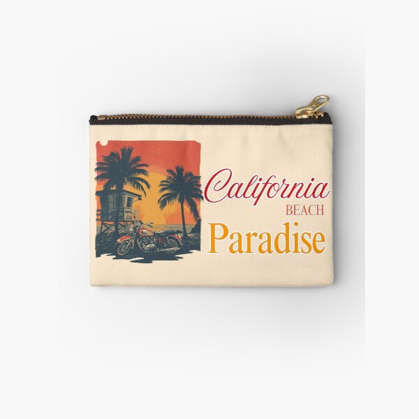 Item preview, California Beach Paradise – Retro Motorcycle Sunset designed and sold by SilverSeaBKK.