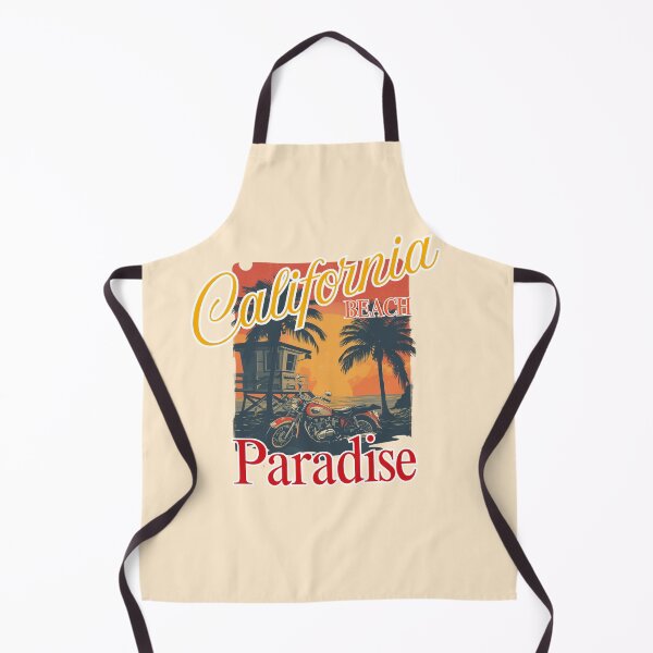 Item preview, California Beach Paradise – Retro Motorcycle Sunset designed and sold by SilverSeaBKK.