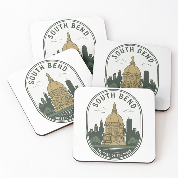 Item preview, Retro South Bend Indiana Golden Dome Skyline designed and sold by k3rstman1.