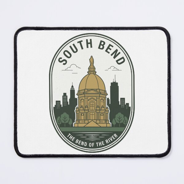 Item preview, Retro South Bend Indiana Golden Dome Skyline designed and sold by k3rstman1.