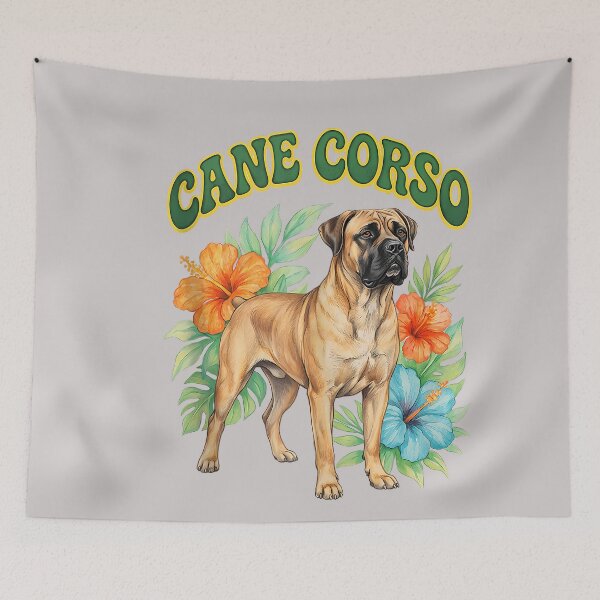 Item preview, Cane Corso Groovy Floral Watercolor Cane Corso Dog Lover Tank Top designed and sold by MabelWells.