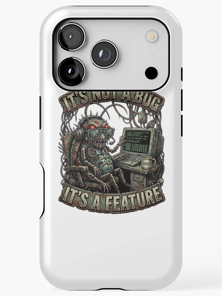 Thumbnail 1 of 4, iPhone Case, Funny Programmer Bug Computer Engineer, Coding Humor designed and sold by SignalStatic.