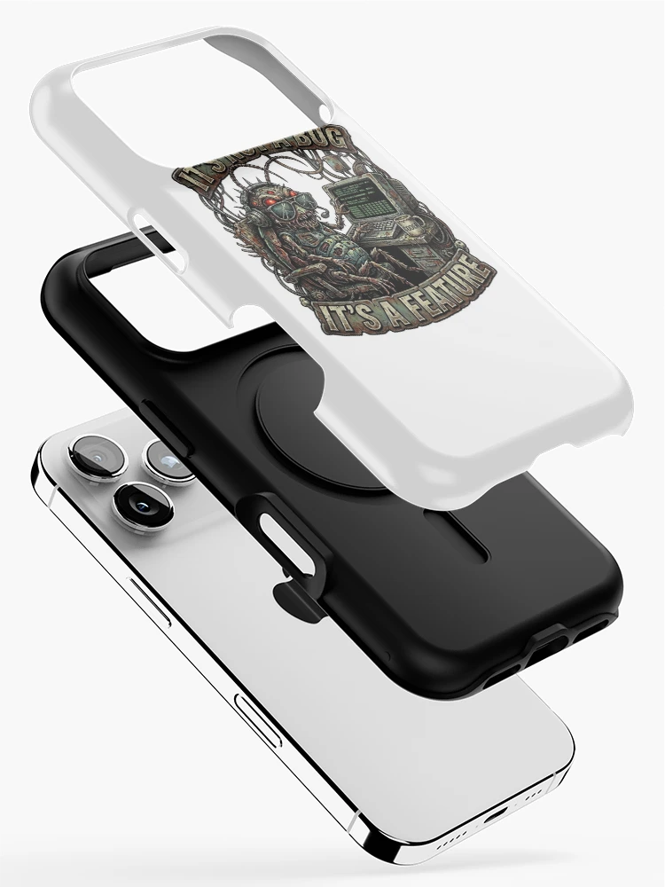 Thumbnail 2 of 4, iPhone Case, Funny Programmer Bug Computer Engineer, Coding Humor designed and sold by SignalStatic.
