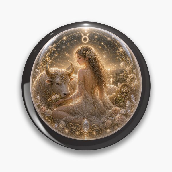 Item preview, Taurus Celestial Goddess in Glass Orb - Calm Earth Fantasy⁠ designed and sold by yoko-cd-lab.