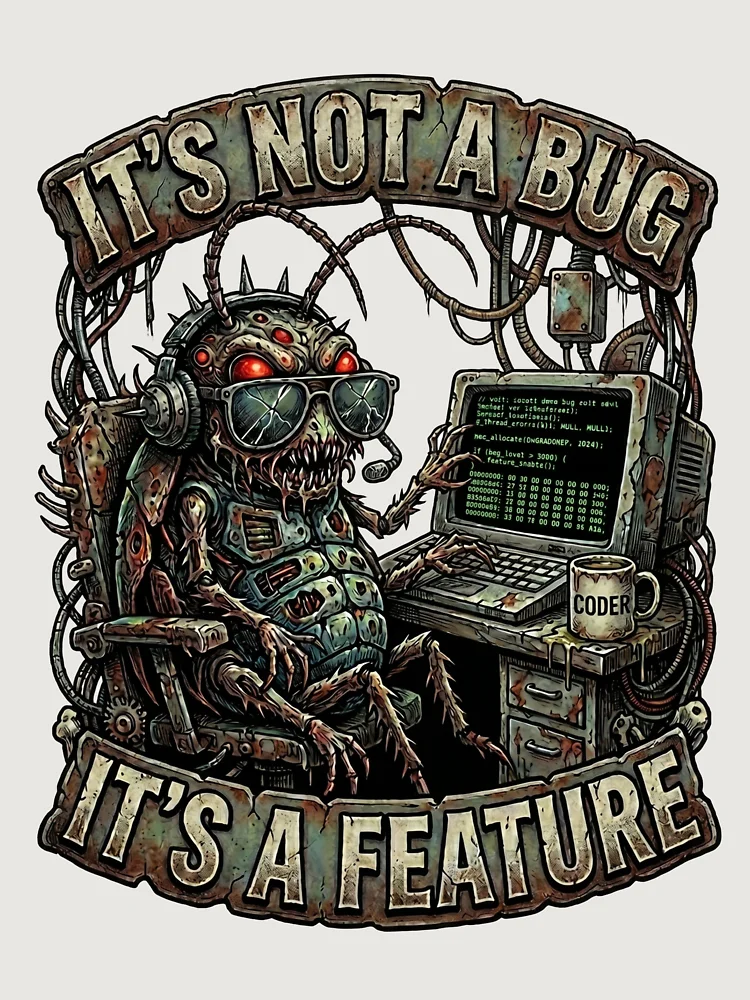 Thumbnail 6 of 6, Premium Oversized Sweatshirt, Funny Programmer Bug Computer Engineer, Coding Humor designed and sold by SignalStatic.