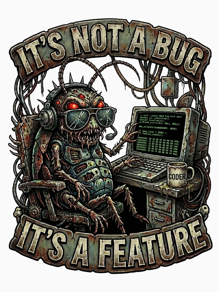 Thumbnail 4 of 4, Premium T-Shirt, Funny Programmer Bug Computer Engineer, Coding Humor designed and sold by SignalStatic.