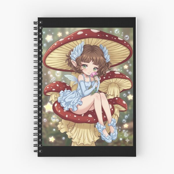 Item preview, Mushroom Fairy – Whimsical Anime Pixie Art designed and sold by The Creative Chaos Shop✨️.