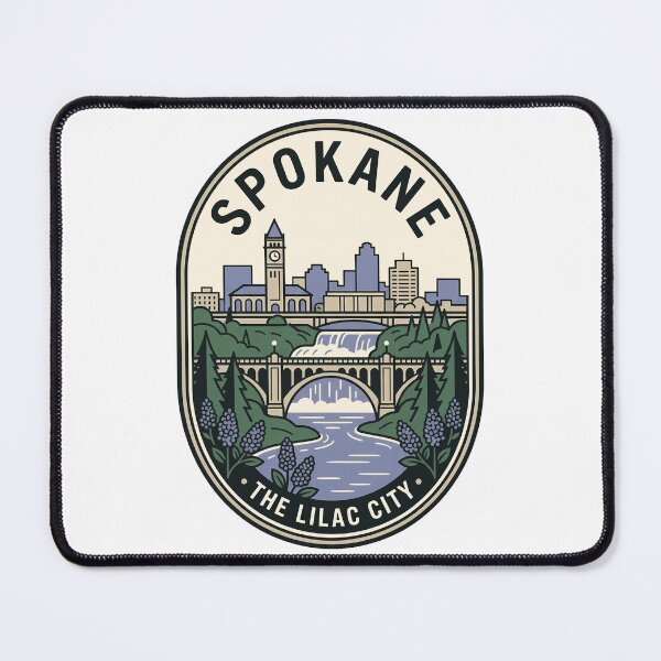 Item preview, Spokane Washington The Lilac City Vintage Skyline designed and sold by k3rstman1.